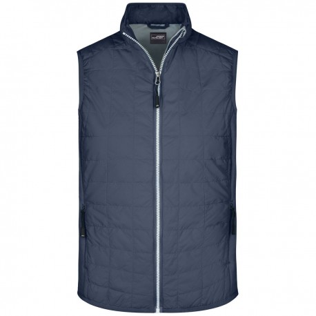 Giacca JAMES & NICHOLSON JN1114 Uomo Men's Hybrid Vest 92%P 8%E Senza maniche