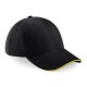 CAPPELLO Beechfield ESTIVO B20 D UNISEX COTONE 6 PANNELLI VISIERA PRECURVATA BICOLORE BASEBALL