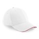 CAPPELLO Beechfield ESTIVO B20 D UNISEX COTONE 6 PANNELLI VISIERA PRECURVATA BICOLORE BASEBALL