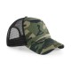 CAPPELLO MILITARE Beechfield ESTIVO CON RETINA B694 U UNISEX COTONE VISIERA PRECURVATA 