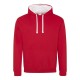 AWDIS JH003 FELPA CAPPUCCIO. IN CONTR.80%COTONE 20%POLIESTERE MANICHE LUNGHE