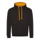 AWDIS JH003 FELPA CAPPUCCIO. IN CONTR.80%COTONE 20%POLIESTERE MANICHE LUNGHE