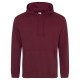 AWDIS FELPA UOMO CON CAPPUCCIO JUST .COLLEGE HOODIE 80%COTONE 20%POLIESTERE PASSANTE PER CUFFIE MANICHE LUNGHE UOMO