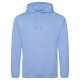 AWDIS FELPA UOMO CON CAPPUCCIO JUST .COLLEGE HOODIE 80%COTONE 20%POLIESTERE PASSANTE PER CUFFIE MANICHE LUNGHE UOMO