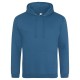 AWDIS FELPA UOMO CON CAPPUCCIO JUST .COLLEGE HOODIE 80%COTONE 20%POLIESTERE PASSANTE PER CUFFIE MANICHE LUNGHE UOMO