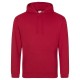 AWDIS FELPA UOMO CON CAPPUCCIO JUST .COLLEGE HOODIE 80%COTONE 20%POLIESTERE PASSANTE PER CUFFIE MANICHE LUNGHE UOMO