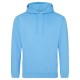 AWDIS FELPA UOMO CON CAPPUCCIO JUST .COLLEGE HOODIE 80%COTONE 20%POLIESTERE PASSANTE PER CUFFIE MANICHE LUNGHE UOMO