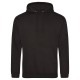 AWDIS FELPA UOMO CON CAPPUCCIO JUST .COLLEGE HOODIE 80%COTONE 20%POLIESTERE PASSANTE PER CUFFIE MANICHE LUNGHE UOMO