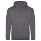 AWDIS FELPA UOMO CON CAPPUCCIO JUST .COLLEGE HOODIE 80%COTONE 20%POLIESTERE PASSANTE PER CUFFIE MANICHE LUNGHE UOMO