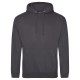 AWDIS FELPA UOMO CON CAPPUCCIO JUST .COLLEGE HOODIE 80%COTONE 20%POLIESTERE PASSANTE PER CUFFIE MANICHE LUNGHE UOMO