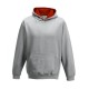 AWDIS JH003J FELPA BAMBINO KIDS VARSITY HOODIE 80%Cotone. 20%Poliestere MANICHE LUNGHE