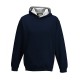 AWDIS JH003J FELPA BAMBINO KIDS VARSITY HOODIE 80%Cotone. 20%Poliestere MANICHE LUNGHE