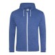 AWDIS JH058 FELPA HEATHER ZOODIE 52%COTONE 48%POLIESTERE MANICHE LUNGHE UOMO