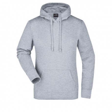 Felpa JAMES & NICHOLSON JN051 Donna LADIES HOODED SWEAT 80%C20%P Manica lunga,Setin