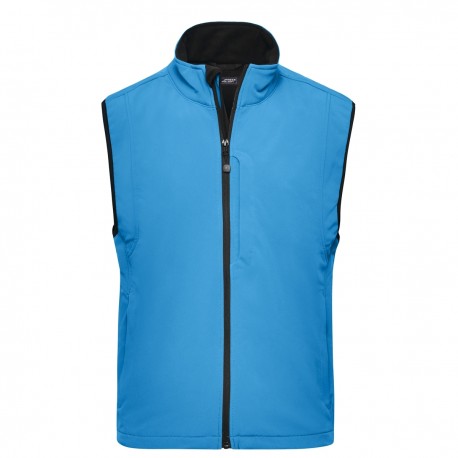 Soft shell JAMES & NICHOLSON JN136 Uomo MEN SOFTSHELL VEST 95%P 5%E Senza maniche