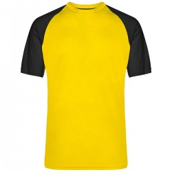 T-Shirt JAMES & NICHOLSON JN482 Unisex,Uomo COMPETITION TEAM SHIRT 100%P Raglan