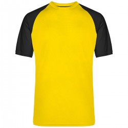 T-Shirt JAMES & NICHOLSON JN482 Unisex,Uomo COMPETITION TEAM SHIRT 100%P Raglan