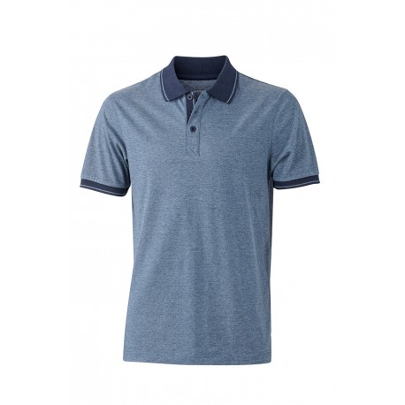 Polo JAMES & NICHOLSON JN706 Uomo M POLO MELANGE 65%P 35%C 