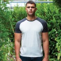 T-Shirt MANTIS MAM178 Unisex,Uomo Superstar Short Sleeve Basebal Raglan