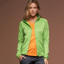 Pile JAMES & NICHOLSON JN763 Donna Stretchfleece Jacket 92%P 8%E Manica lunga,Raglan