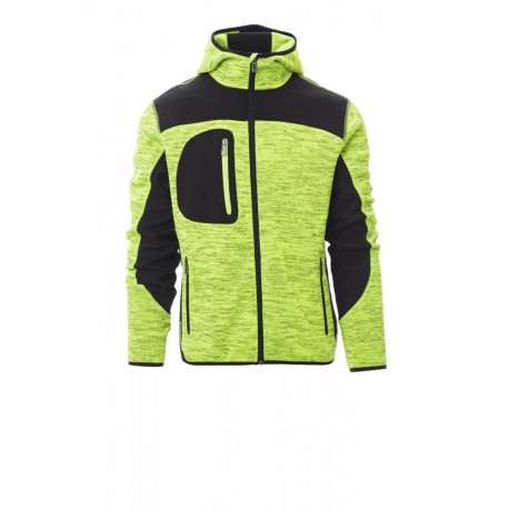 Payper TRIP Uomo SOFT-SHELL NO IMBOTTITO CON CAPPUCCIO MAGLIA DI POLIESTERE E SOFT-SHELL 380 GR