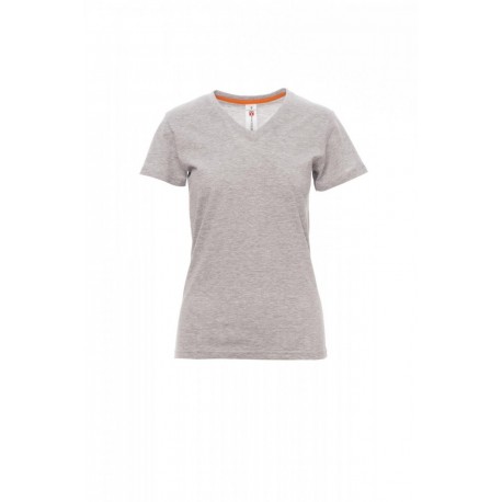 Payper V-NECK LADY MELANGE Donna T-SHIRT MANICA CORTA JERSEY 150GR CON 7%VISCOSA