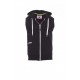 Payper BOXER+ Uomo FELPA FULL ZIP CON CAPPUCCIO SENZA MANICHE FRENCH TERRY 260 GR 20% POLIESTERE