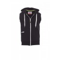 Payper BOXER+ Uomo FELPA FULL ZIP CON CAPPUCCIO SENZA MANICHE FRENCH TERRY 260 GR 20% POLIESTERE