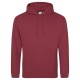 AWDIS FELPA UOMO CON CAPPUCCIO JUST .COLLEGE HOODIE 80%COTONE 20%POLIESTERE PASSANTE PER CUFFIE MANICHE LUNGHE UOMO