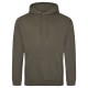 AWDIS FELPA UOMO CON CAPPUCCIO JUST .COLLEGE HOODIE 80%COTONE 20%POLIESTERE PASSANTE PER CUFFIE MANICHE LUNGHE UOMO