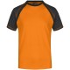 T-Shirt JAMES & NICHOLSON JN010 Uomo MEN RAGLAN-T 100%C J&N Manica corta,Raglan