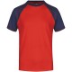 T-Shirt JAMES & NICHOLSON JN010 Uomo MEN RAGLAN-T 100%C J&N Manica corta,Raglan