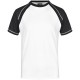 T-Shirt JAMES & NICHOLSON JN010 Uomo MEN RAGLAN-T 100%C J&N Manica corta,Raglan