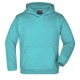 Felpa JAMES & NICHOLSON JN047K Bambino JR HOODED SWEAT 80%C 20%P J&N Manica lunga,Setin