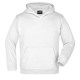 Felpa JAMES & NICHOLSON JN047K Bambino JR HOODED SWEAT 80%C 20%P J&N Manica lunga,Setin