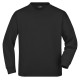 Felpa JAMES & NICHOLSON JN199 Unisex,Uomo ROUND SWEAT OPEN HEM 80%C 20%P Manica lunga,Setin