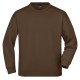 Felpa JAMES & NICHOLSON JN199 Unisex,Uomo ROUND SWEAT OPEN HEM 80%C 20%P Manica lunga,Setin