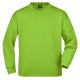 Felpa JAMES & NICHOLSON JN199 Unisex,Uomo ROUND SWEAT OPEN HEM 80%C 20%P Manica lunga,Setin