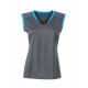 T-Shirt JAMES & NICHOLSON JN469 Donna LADIES RUNNING TANK 100%P J&N Senza maniche,Setin