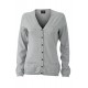 Maglieria JAMES & NICHOLSON JN667 Donna Ladies' Cardigan 70%C 25%S 5%C Manica lunga