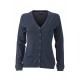 Maglieria JAMES & NICHOLSON JN667 Donna Ladies' Cardigan 70%C 25%S 5%C Manica lunga