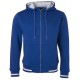 Felpa JAMES & NICHOLSON JN776 Uomo M Club Sweat Jacket 80%C 20%P Manica lunga,Setin