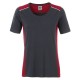 T-Shirt JAMES & NICHOLSON JN859 Donna W Workwear T Level 2 50%C 50%P Manica corta,Setin