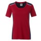 T-Shirt JAMES & NICHOLSON JN859 Donna W Workwear T Level 2 50%C 50%P Manica corta,Setin