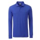 Polo JAMES & NICHOLSON JN866 Uomo M Workwear Polo LS 50%C 50%P Manica lunga