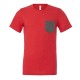 T-Shirt BELLA+CANVAS BE3021 Uomo JERSEY POCKET TEE 100% C Manica corta,Setin