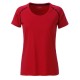 T-Shirt JAMES & NICHOLSON JN495 Donna Ladies' Sports T-Shirt 100%P Manica corta,Raglan