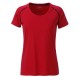 T-Shirt JAMES & NICHOLSON JN495 Donna Ladies' Sports T-Shirt 100%P Manica corta,Raglan