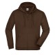 Felpa JAMES & NICHOLSON JN059 Unisex,Uomo HOODED JACKET 100%C J&N Manica lunga,Setin