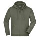 Felpa JAMES & NICHOLSON JN059 Unisex,Uomo HOODED JACKET 100%C J&N Manica lunga,Setin